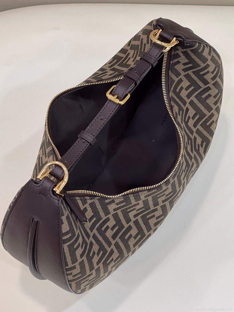 Fendi 8BR798 Fendigraphy Medium 80056L Brown leather Bag