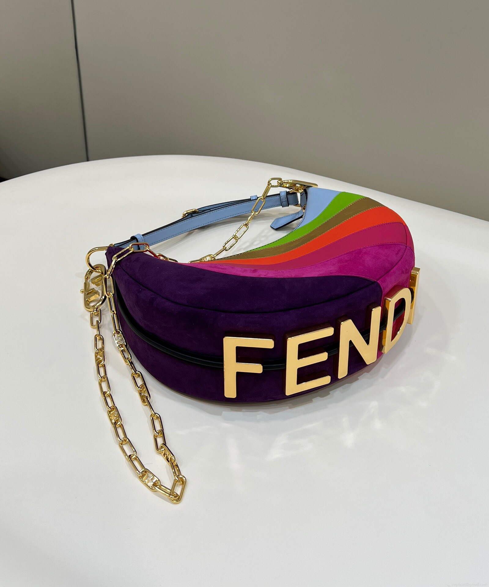 Fendi 8BR798 Fendigraphy Small 80056M Multicolor leather Bag