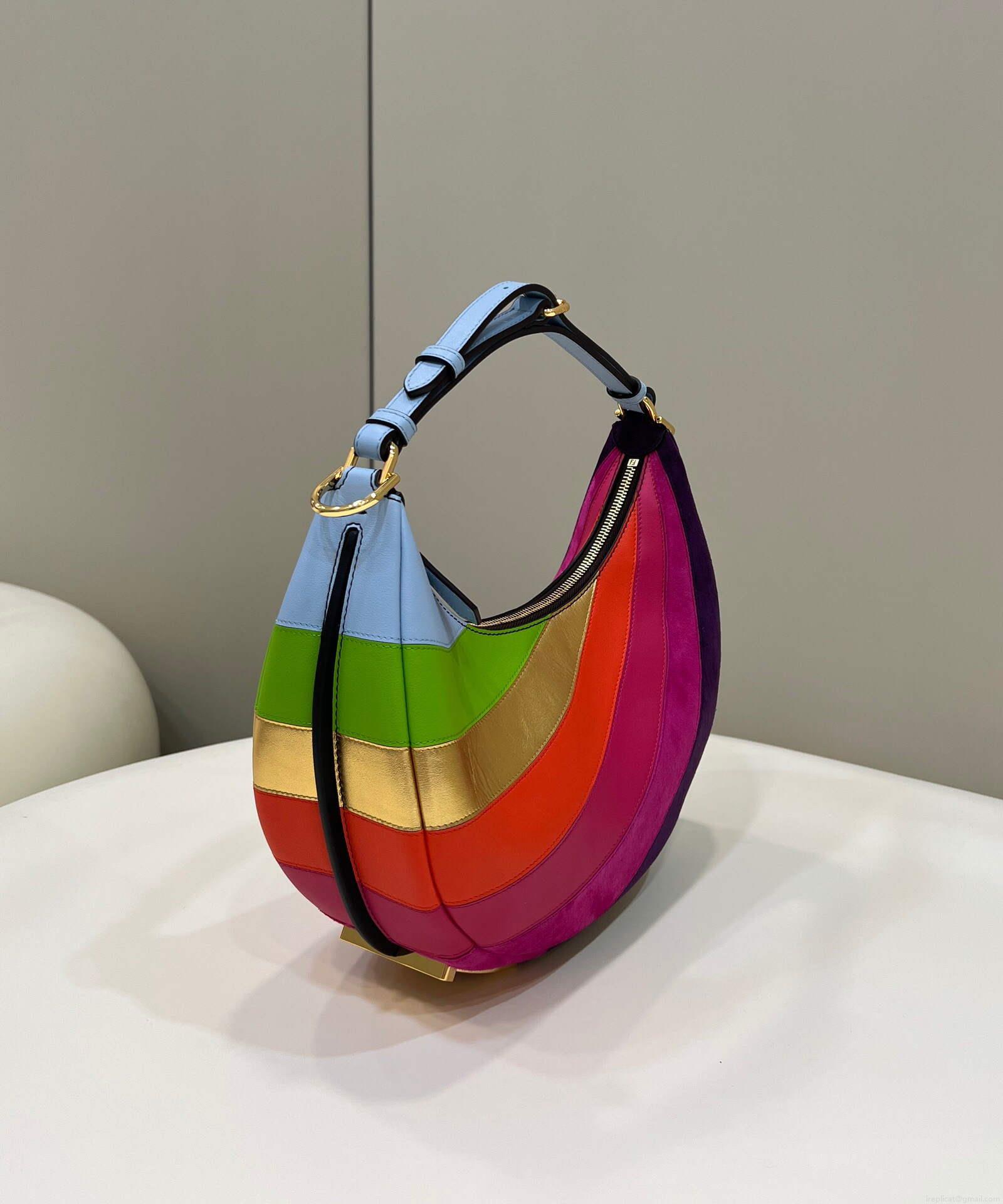 Fendi 8BR798 Fendigraphy Small 80056M Multicolor leather Bag