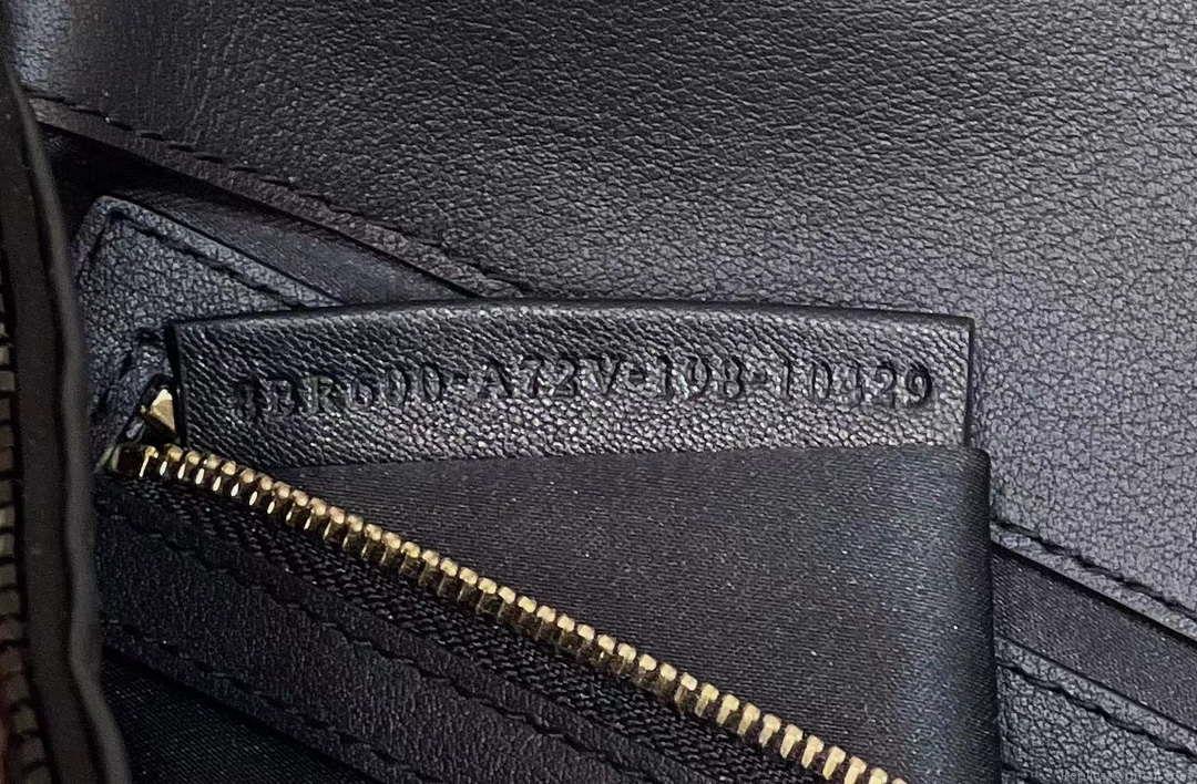 Fendi 8BR600 Medium Baguette Beads Black leather Bag 8599