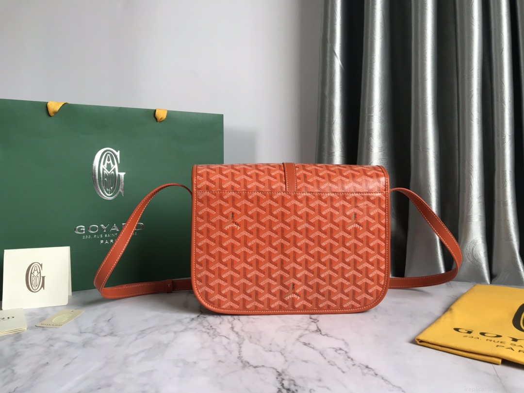 Goyard 2MMLTY01CL01P Belvedere MM Bag GY020183 Orange