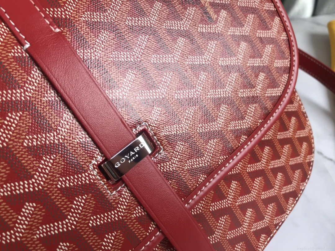 Goyard 2MMLTY01CL01P Belvedere MM Bag GY020183 Red