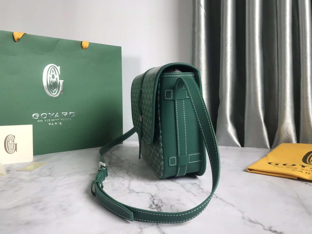 Goyard 2MMLTY01CL01P Belvedere MM Bag GY020183 Green