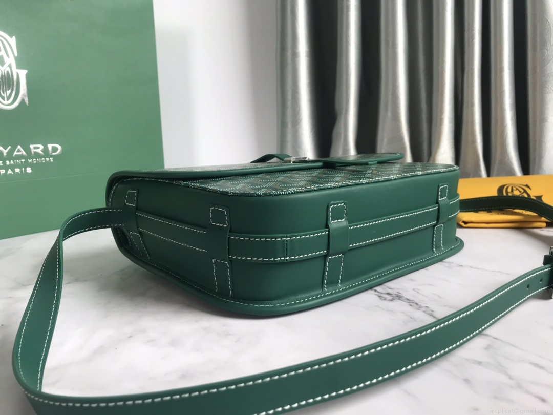 Goyard 2MMLTY01CL01P Belvedere MM Bag GY020183 Green