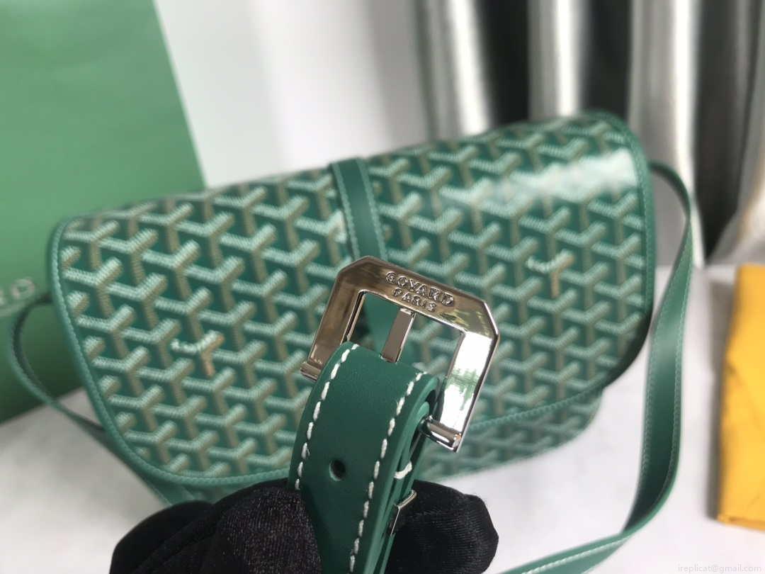 Goyard 2MMLTY01CL01P Belvedere MM Bag GY020183 Green