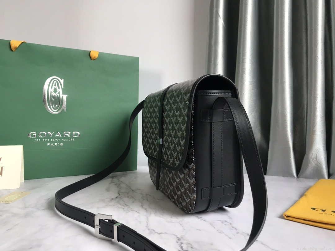 Goyard 2MMLTY01CL01P Belvedere MM Bag GY020183 Brown with Black