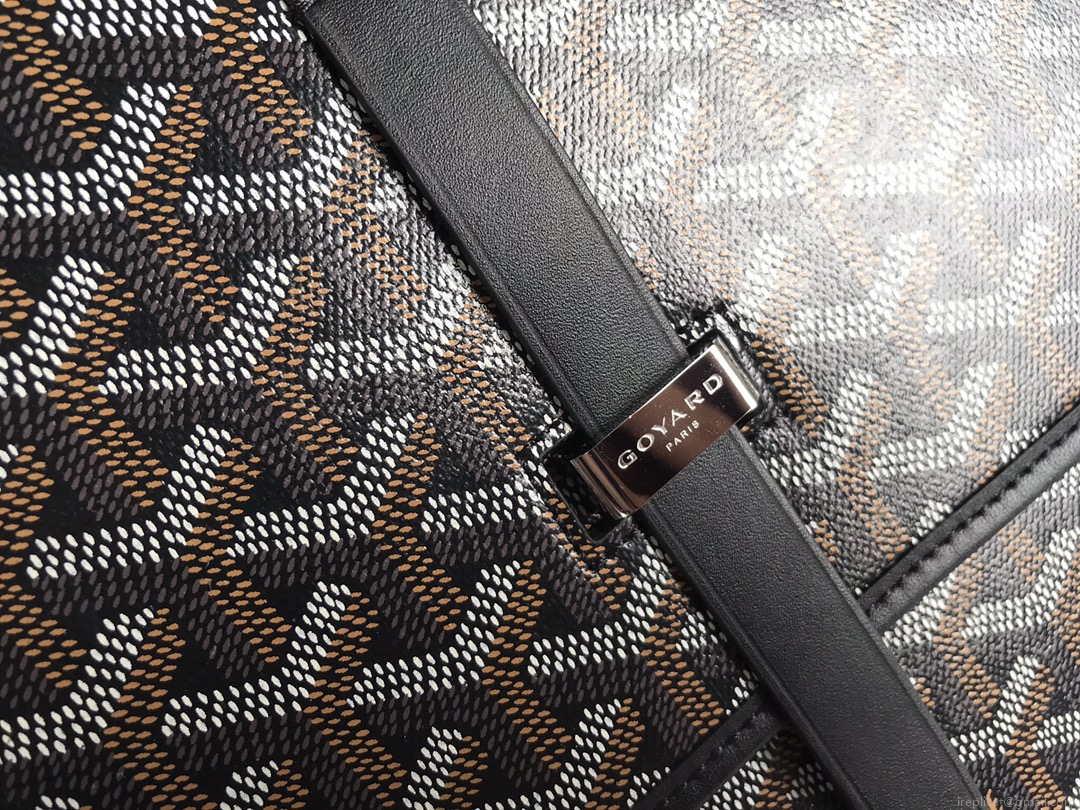 Goyard 2MMLTY01CL01P Belvedere MM Bag GY020183 Brown with Black