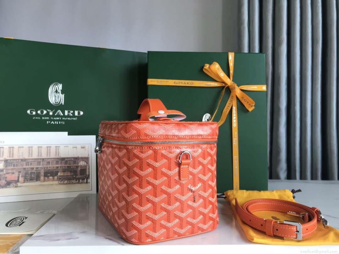 Goyard MUSEVAPMLTY01CL03P Muse Vanity Case PM Bag Orange Red