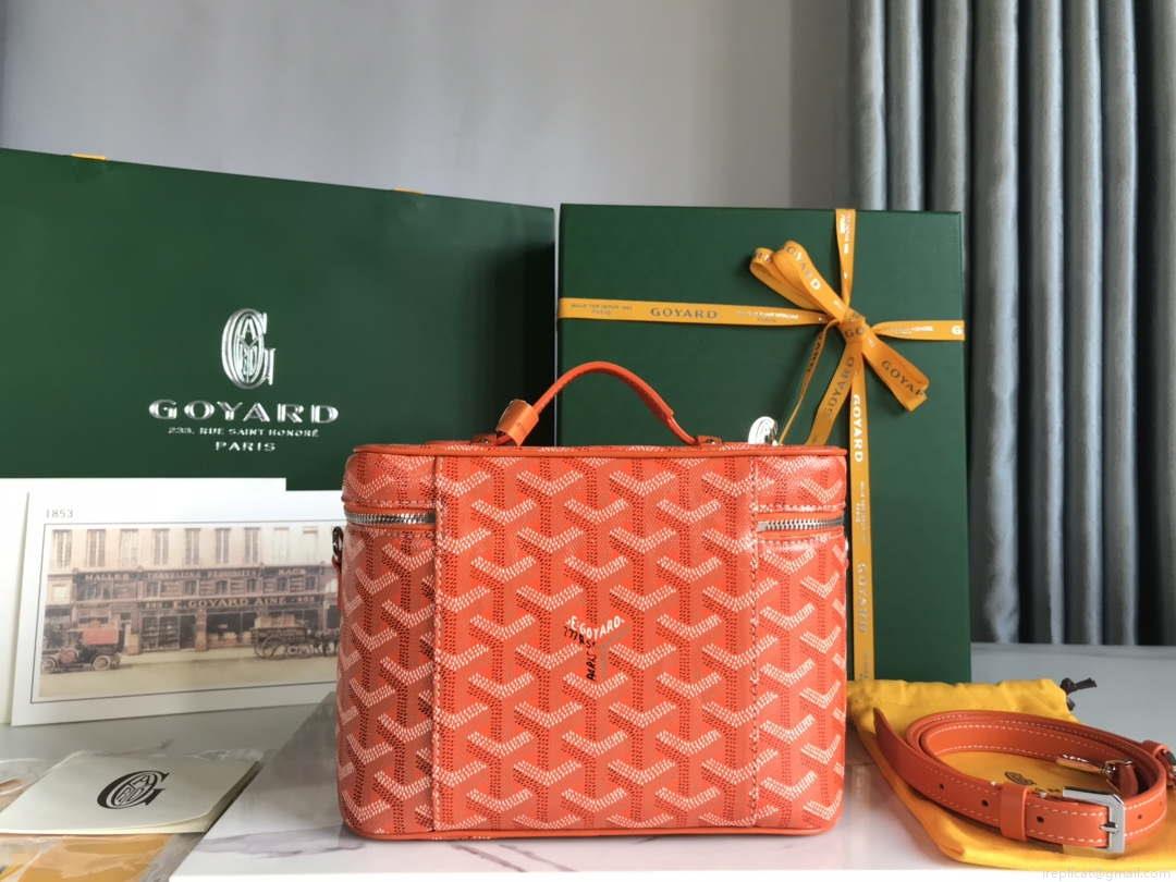 Goyard MUSEVAPMLTY01CL03P Muse Vanity Case PM Bag Orange Red