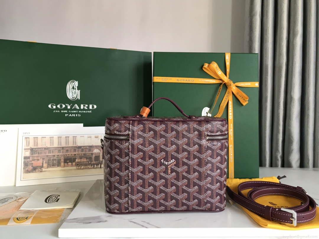 Goyard MUSEVAPMLTY01CL03P Muse Vanity Case PM Bag Wine Red