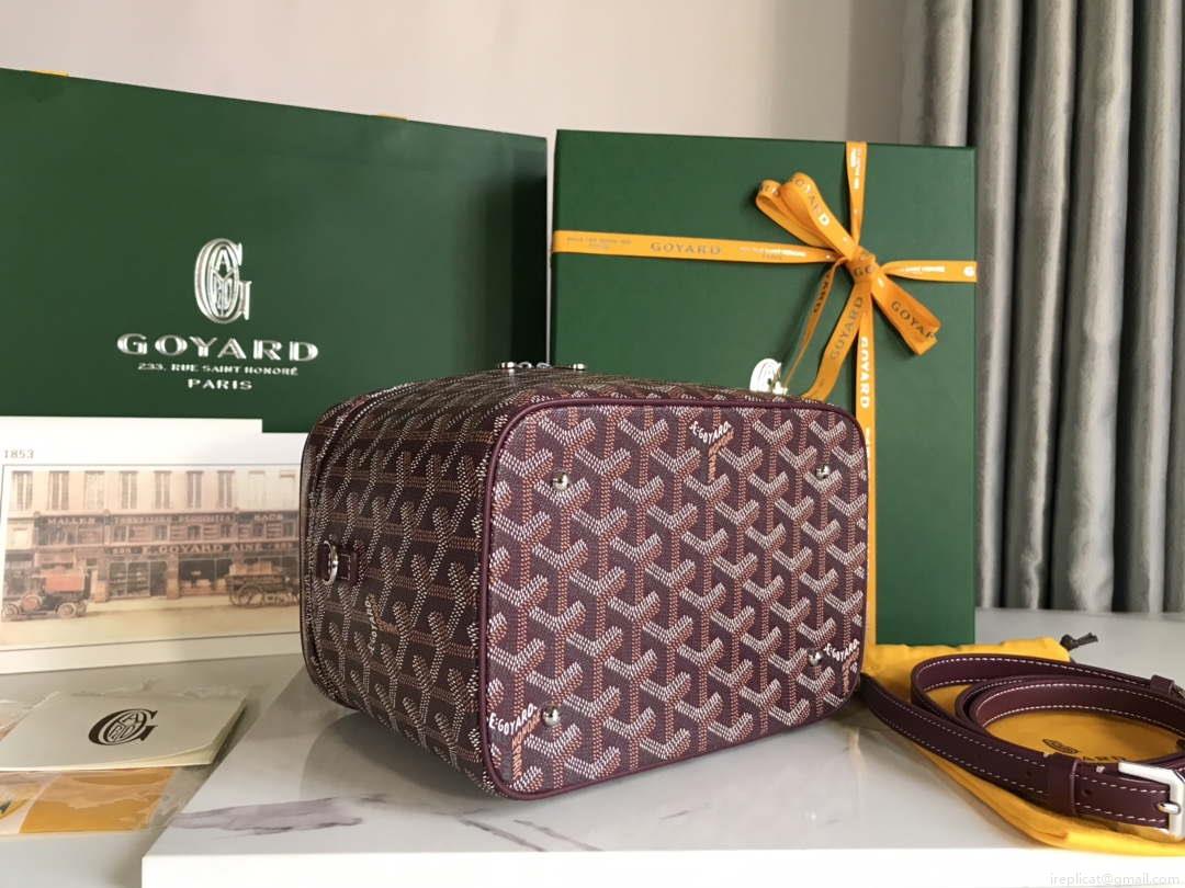Goyard MUSEVAPMLTY01CL03P Muse Vanity Case PM Bag Wine Red