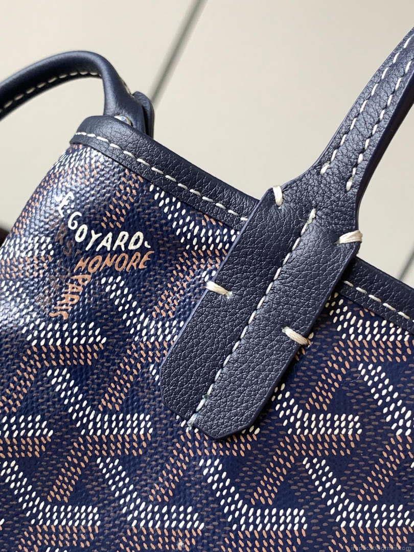 Goyard POICLAPMLTY11CL61P Poitiers Claire Voie Bag Navy Blue
