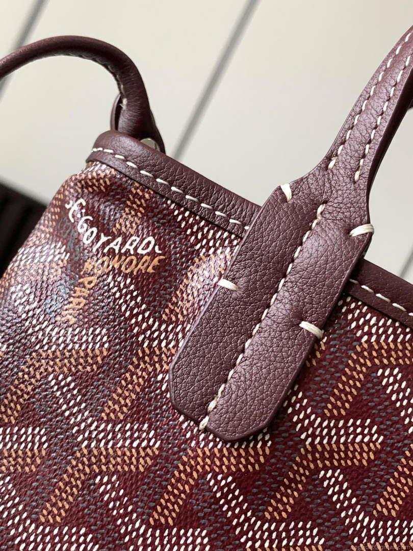 Goyard POICLAPMLTY11CL61P Poitiers Claire Voie Bag Wine Red
