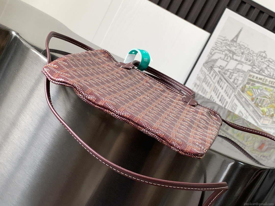Goyard POICLAPMLTY11CL61P Poitiers Claire Voie Bag Wine Red