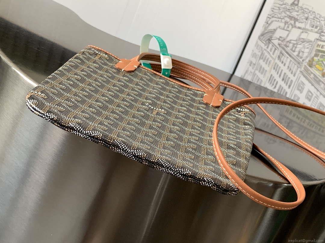 Goyard POICLAPMLTY11CL61P Poitiers Claire Voie Bag Black &Brown