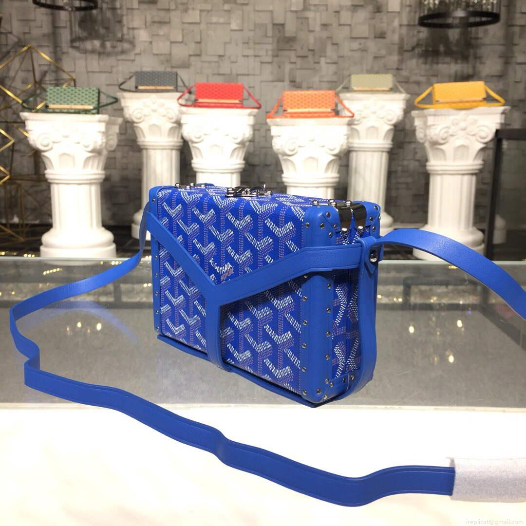 Goyard MINA08PMLTY01CL01P Minaudière Trunk Bag Blue