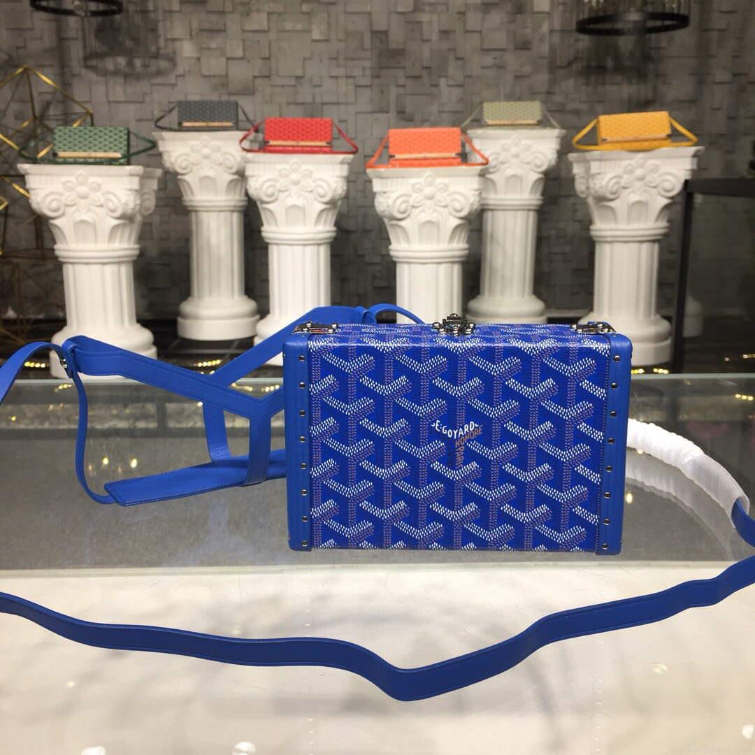 Goyard MINA08PMLTY01CL01P Minaudière Trunk Bag Blue