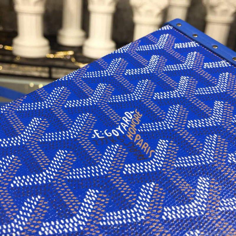 Goyard MINA08PMLTY01CL01P Minaudière Trunk Bag Blue