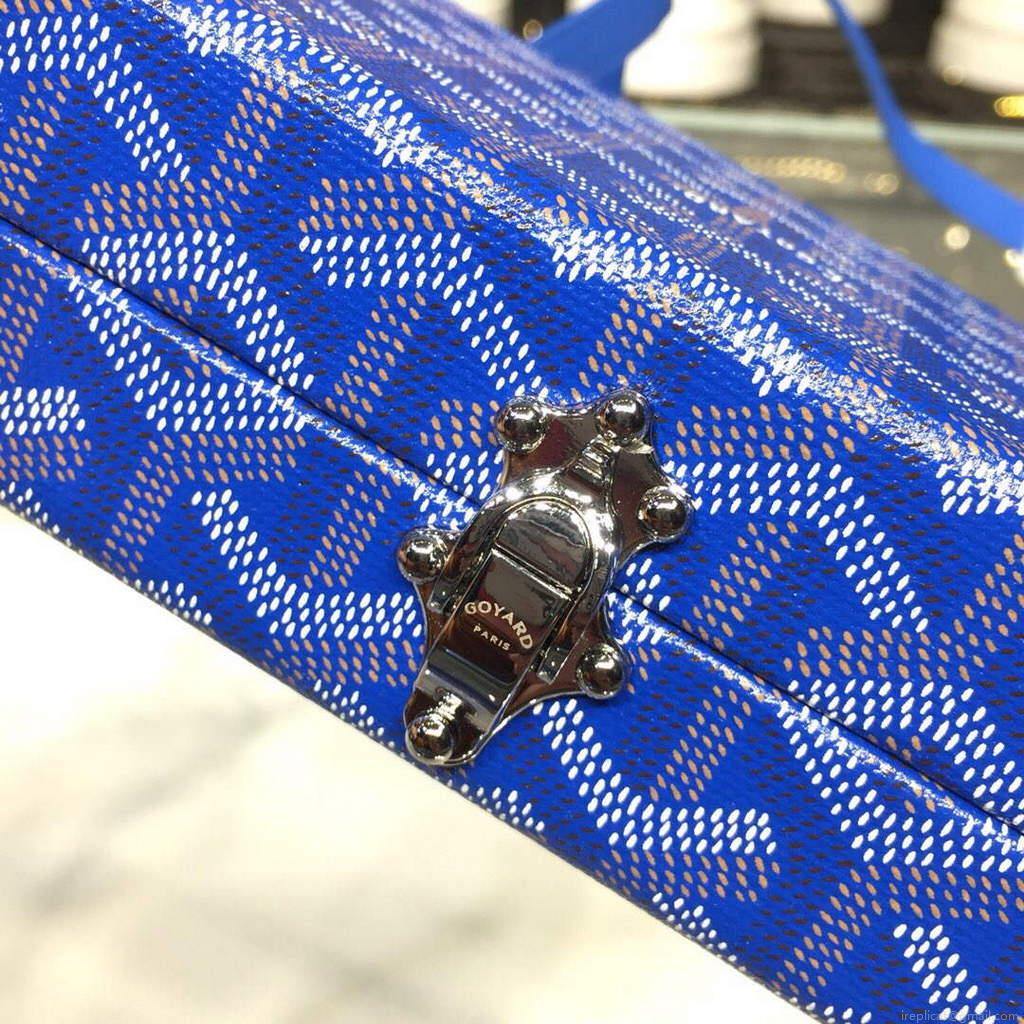 Goyard MINA08PMLTY01CL01P Minaudière Trunk Bag Blue