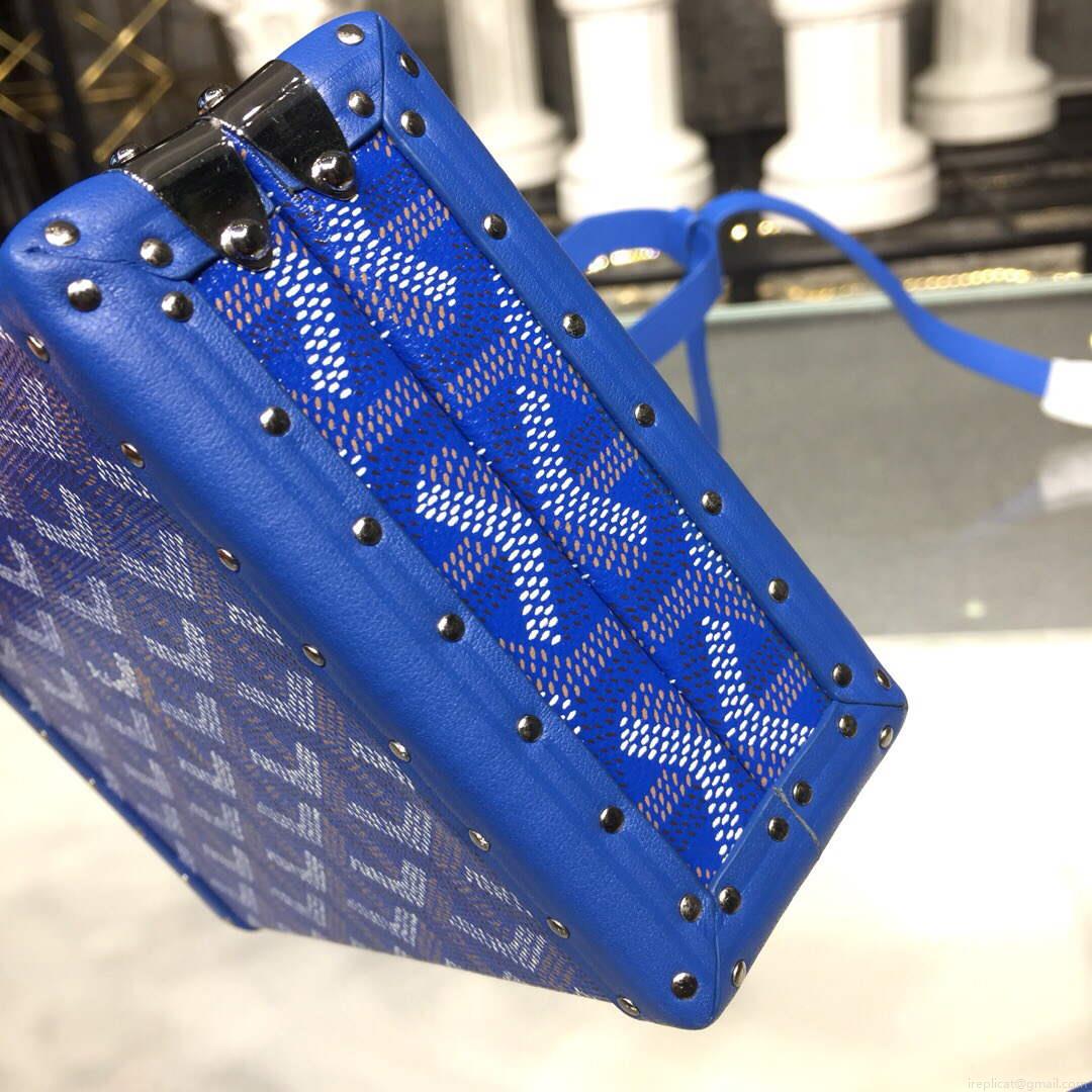 Goyard MINA08PMLTY01CL01P Minaudière Trunk Bag Blue