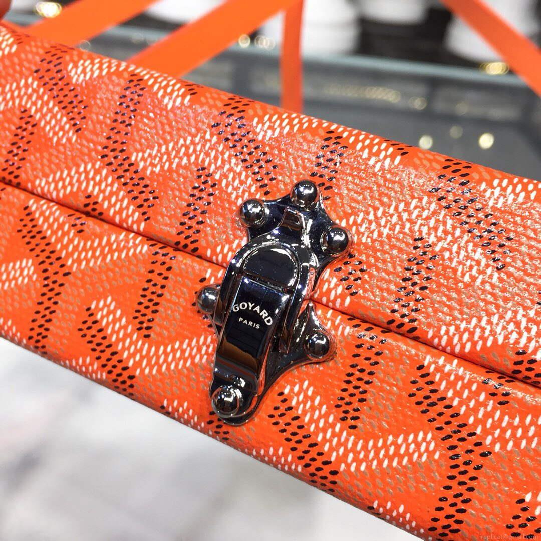 Goyard MINA08PMLTY01CL01P Minaudière Trunk Bag Orange