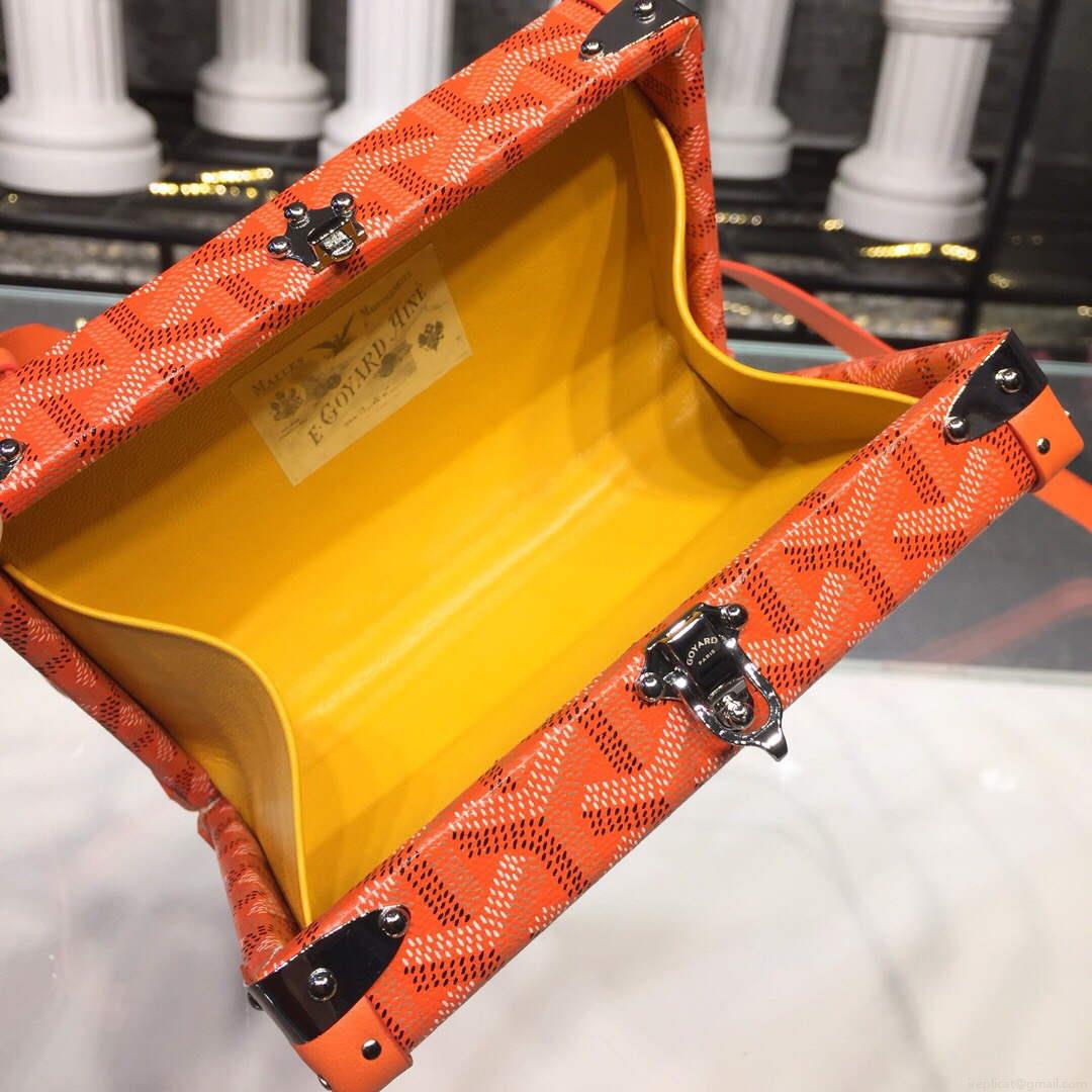 Goyard MINA08PMLTY01CL01P Minaudière Trunk Bag Orange