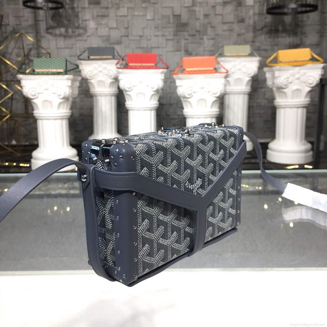 Goyard MINA08PMLTY01CL01P Minaudière Trunk Bag Gray