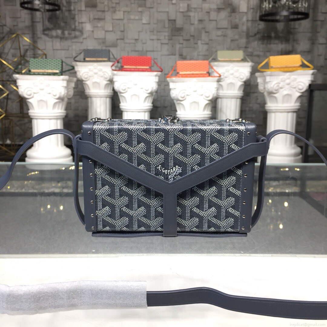 Goyard MINA08PMLTY01CL01P Minaudière Trunk Bag Gray