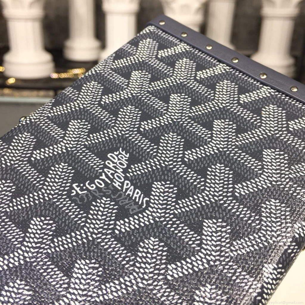 Goyard MINA08PMLTY01CL01P Minaudière Trunk Bag Gray