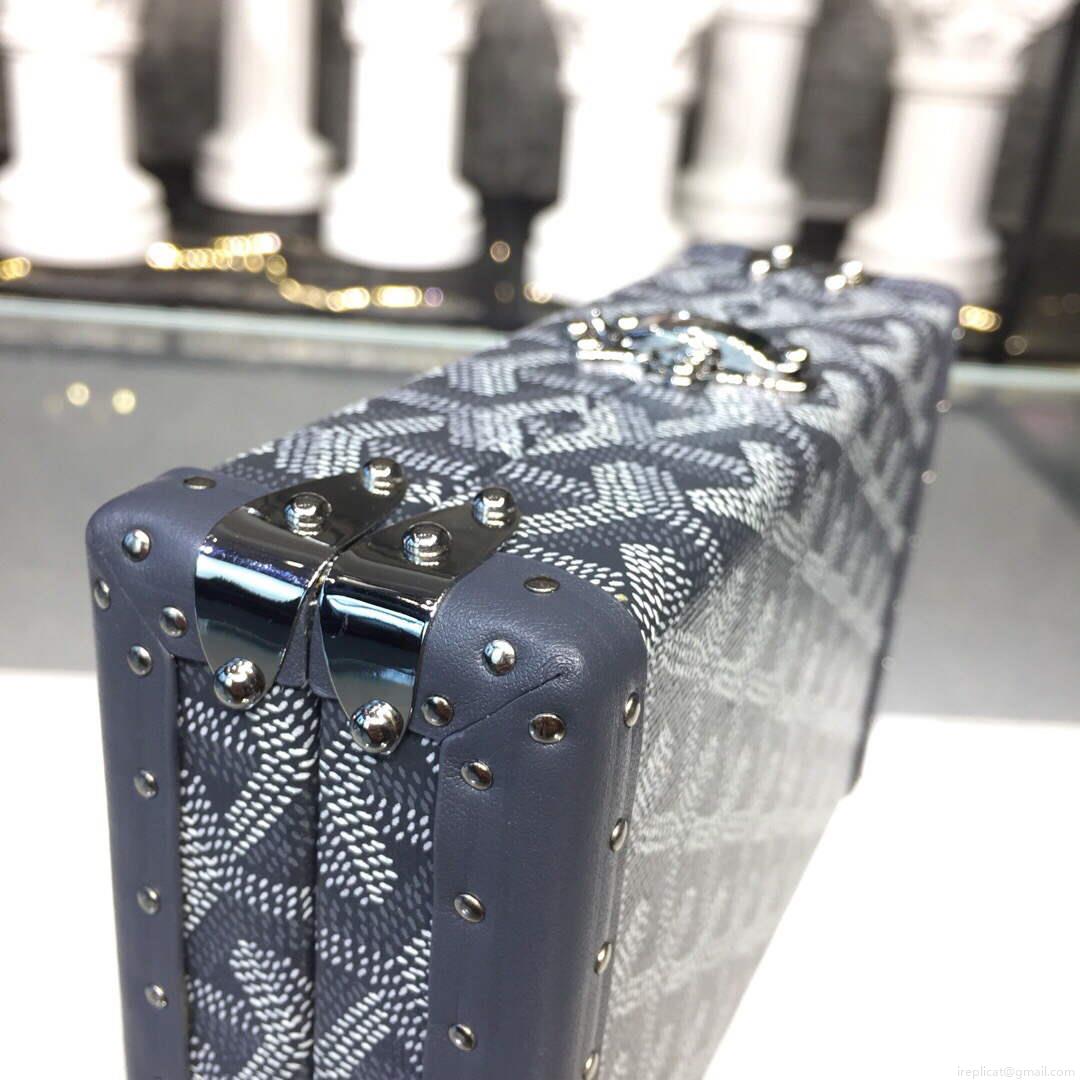 Goyard MINA08PMLTY01CL01P Minaudière Trunk Bag Gray