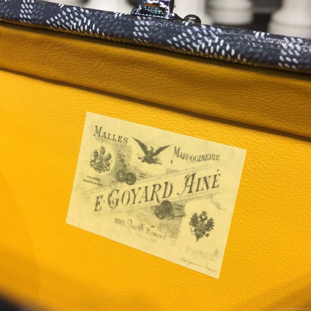 Goyard MINA08PMLTY01CL01P Minaudière Trunk Bag Gray