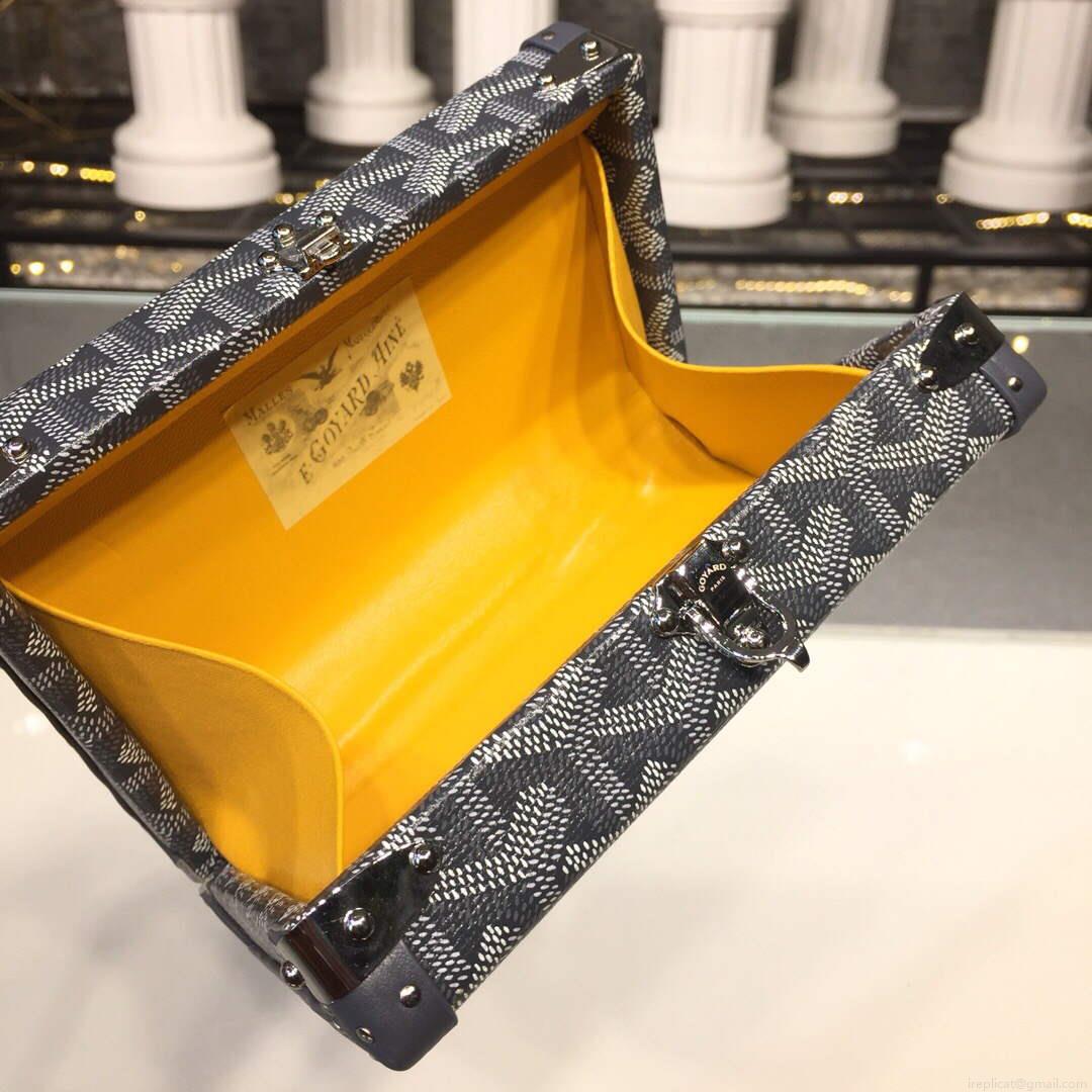 Goyard MINA08PMLTY01CL01P Minaudière Trunk Bag Gray