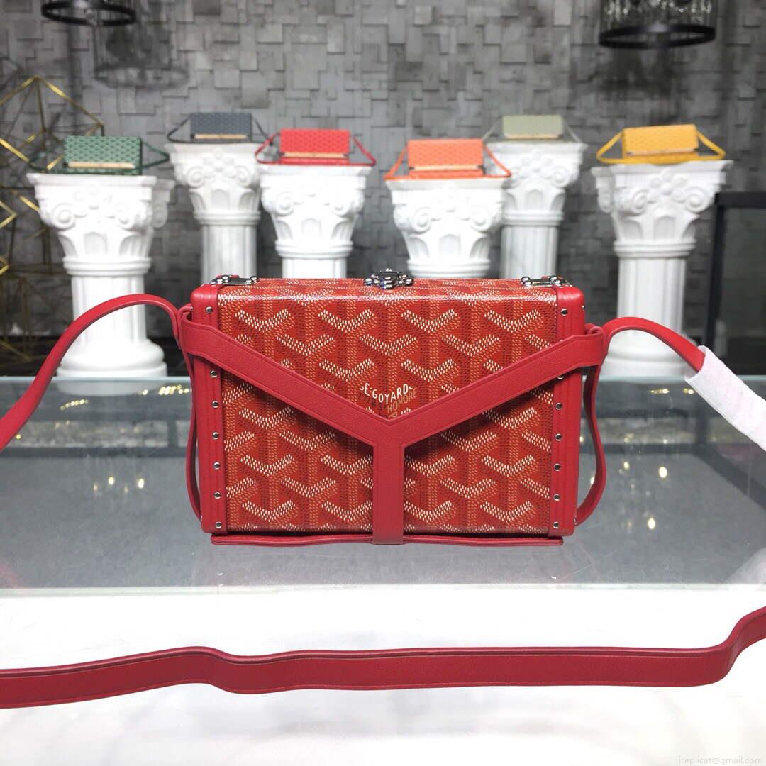 Goyard MINA08PMLTY01CL01P Minaudière Trunk Bag Red