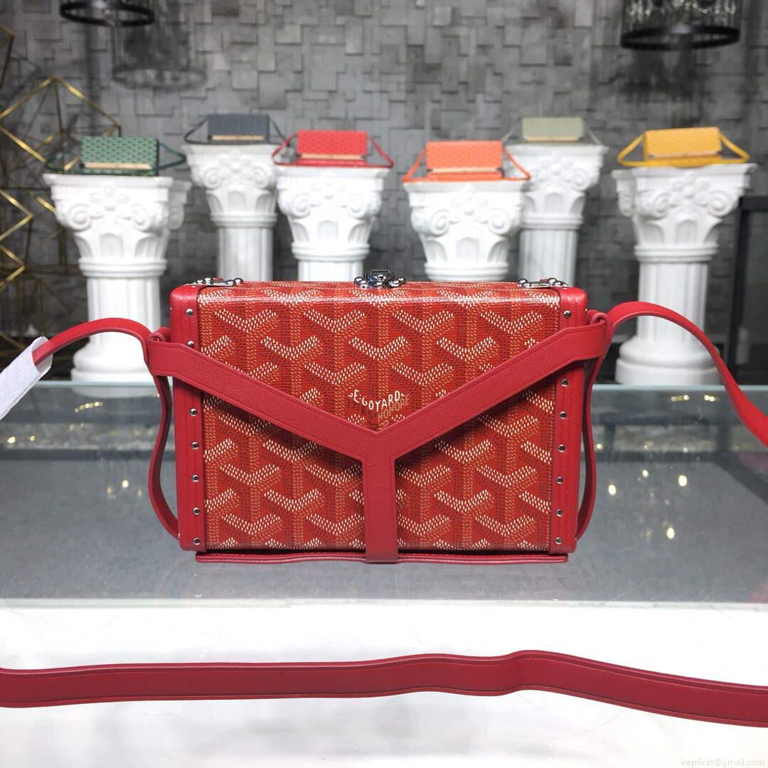 Goyard MINA08PMLTY01CL01P Minaudière Trunk Bag Red