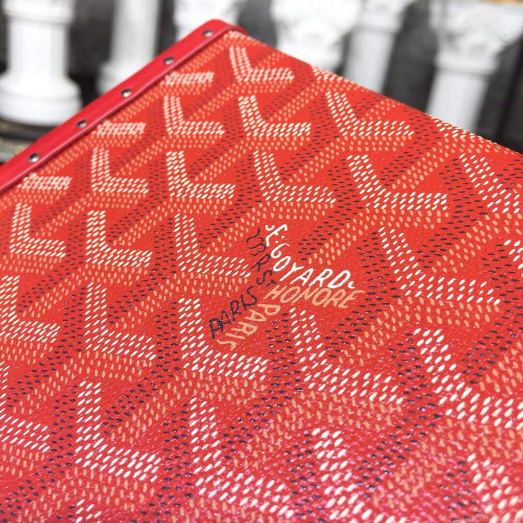 Goyard MINA08PMLTY01CL01P Minaudière Trunk Bag Red