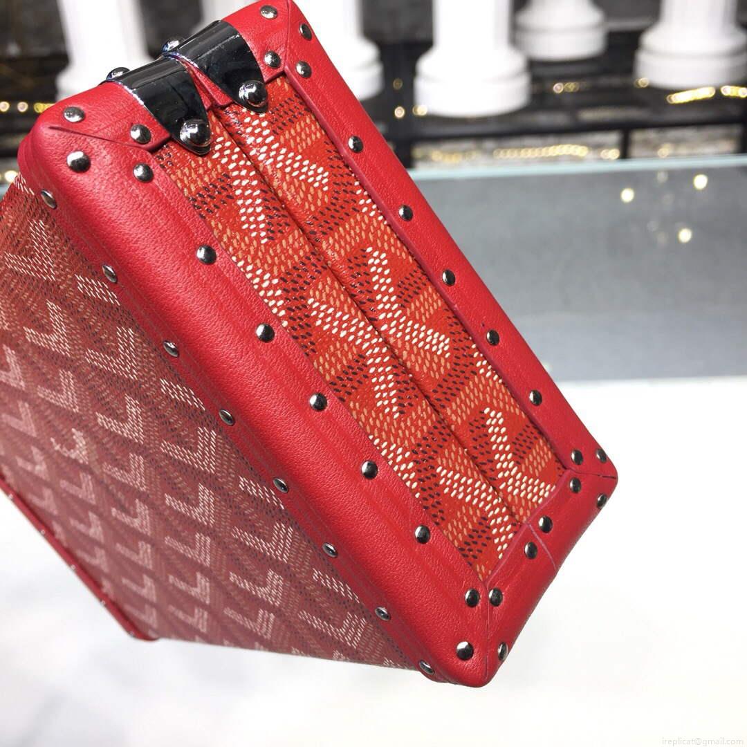 Goyard MINA08PMLTY01CL01P Minaudière Trunk Bag Red