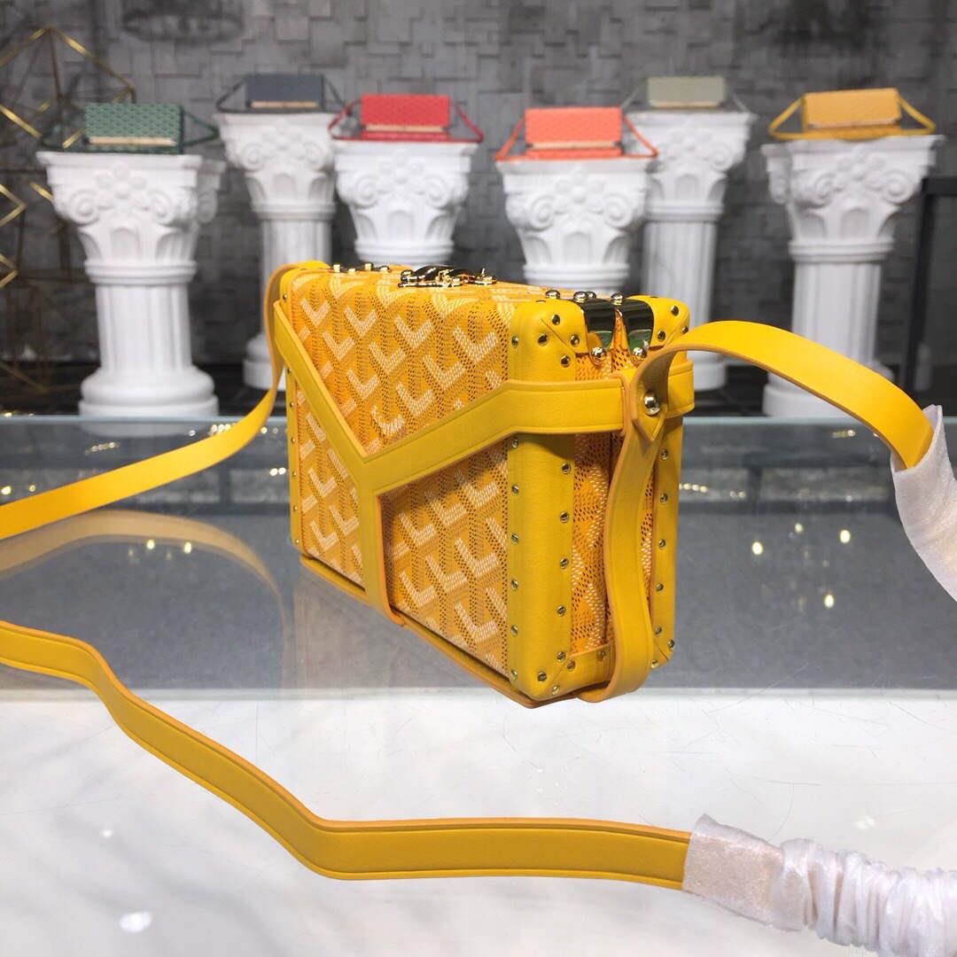 Goyard MINA08PMLTY01CL01P Minaudière Trunk Bag Yellow