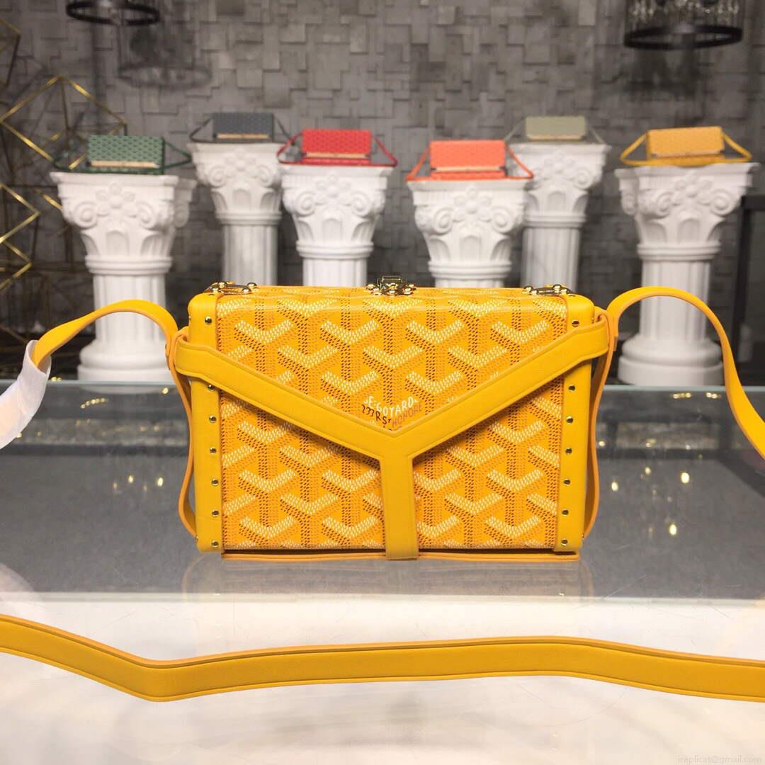 Goyard MINA08PMLTY01CL01P Minaudière Trunk Bag Yellow