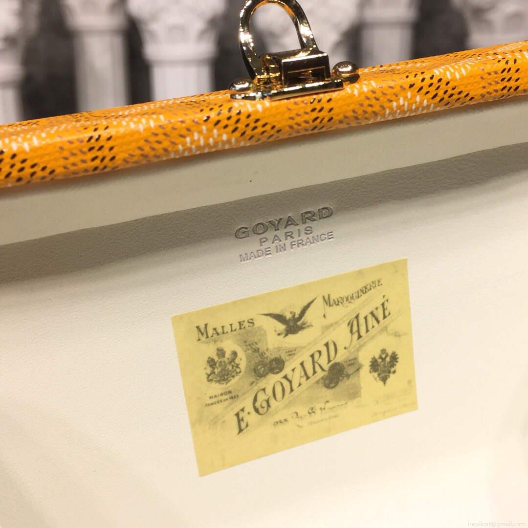 Goyard MINA08PMLTY01CL01P Minaudière Trunk Bag Yellow