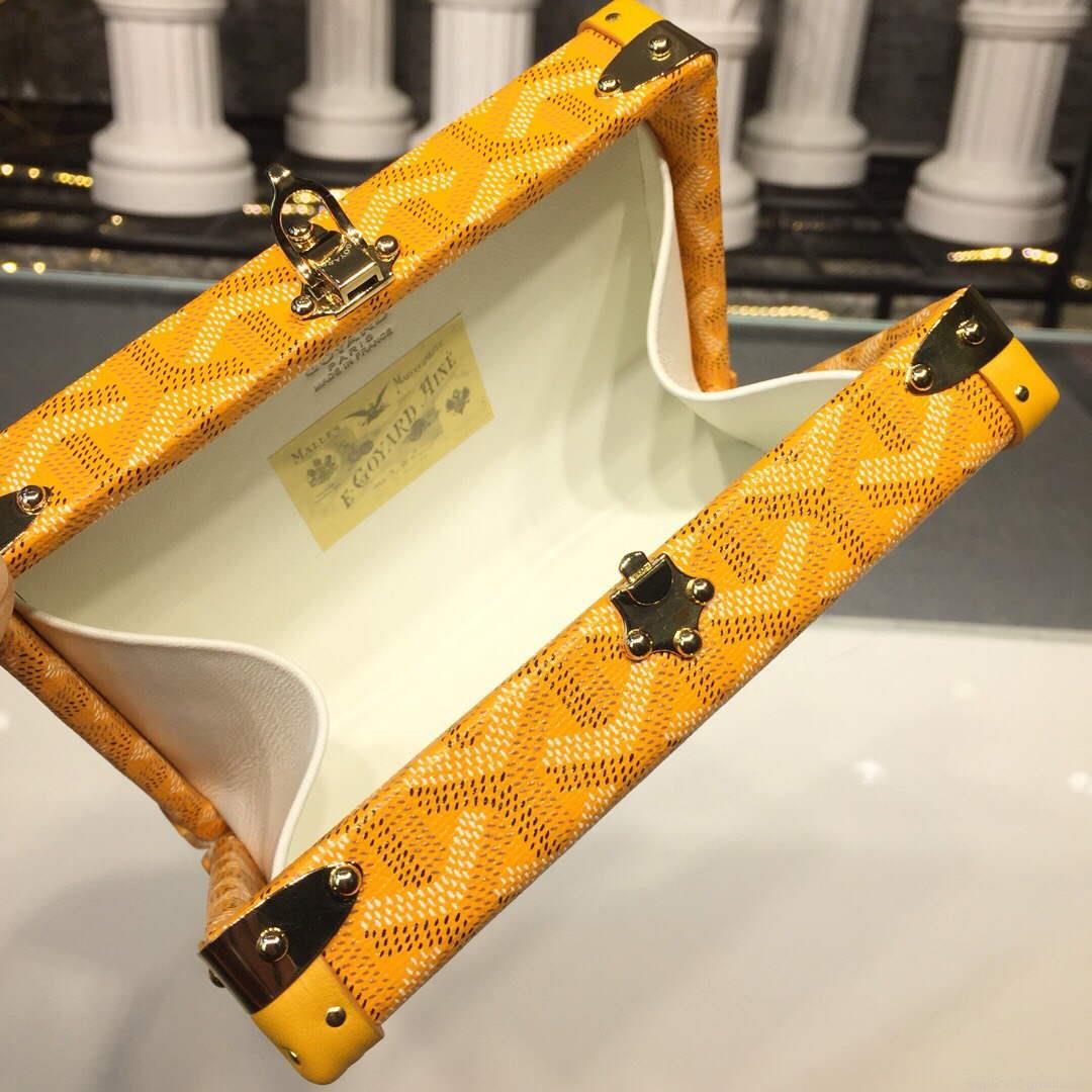 Goyard MINA08PMLTY01CL01P Minaudière Trunk Bag Yellow