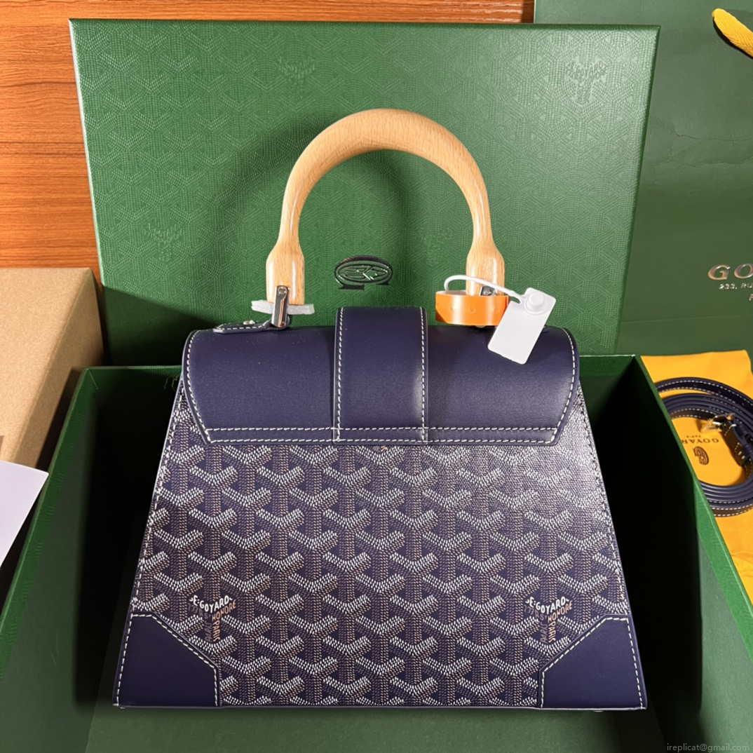 Goyard BPMLTY07CL07P Sac Saigon Pm Bag Navy Blue