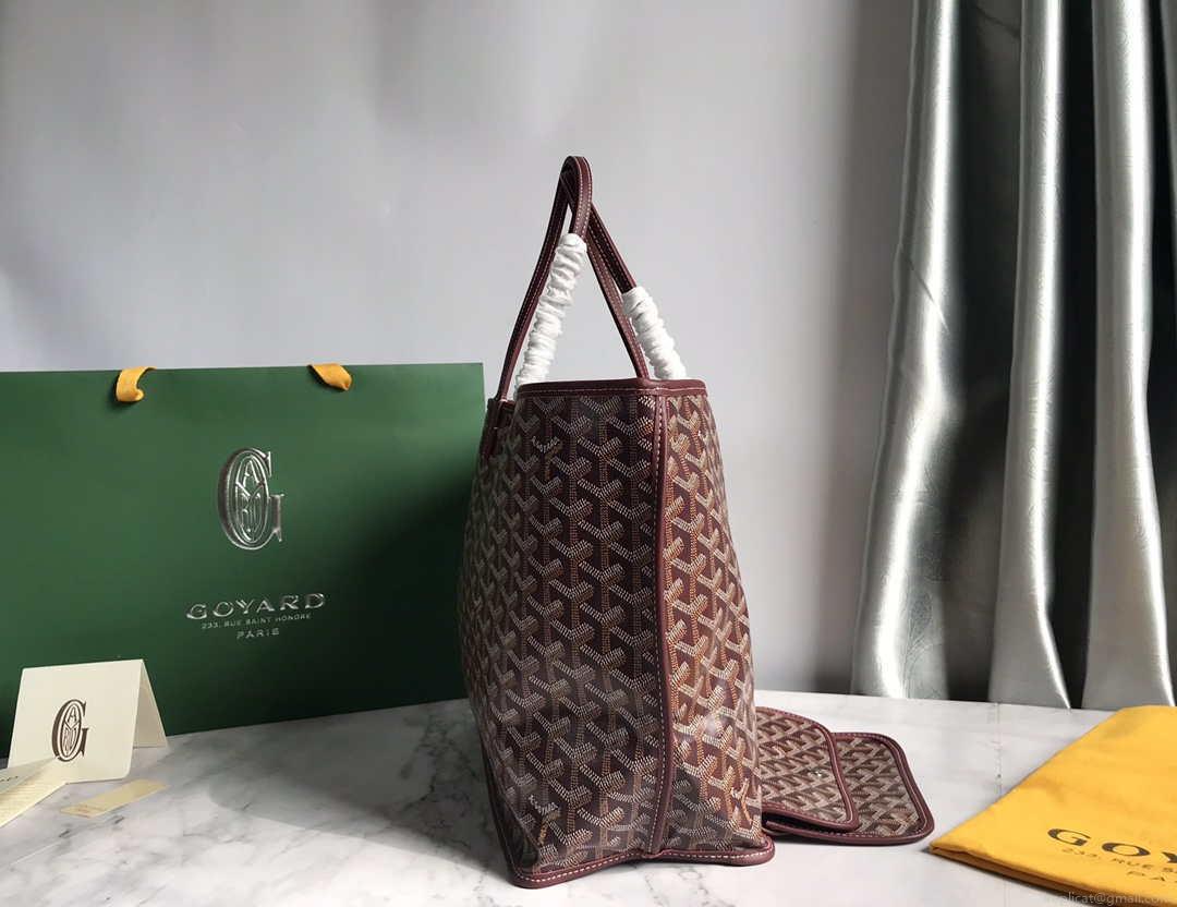 Goyard GMLTY01CL03P Saint Louis GM Bag Wine Red