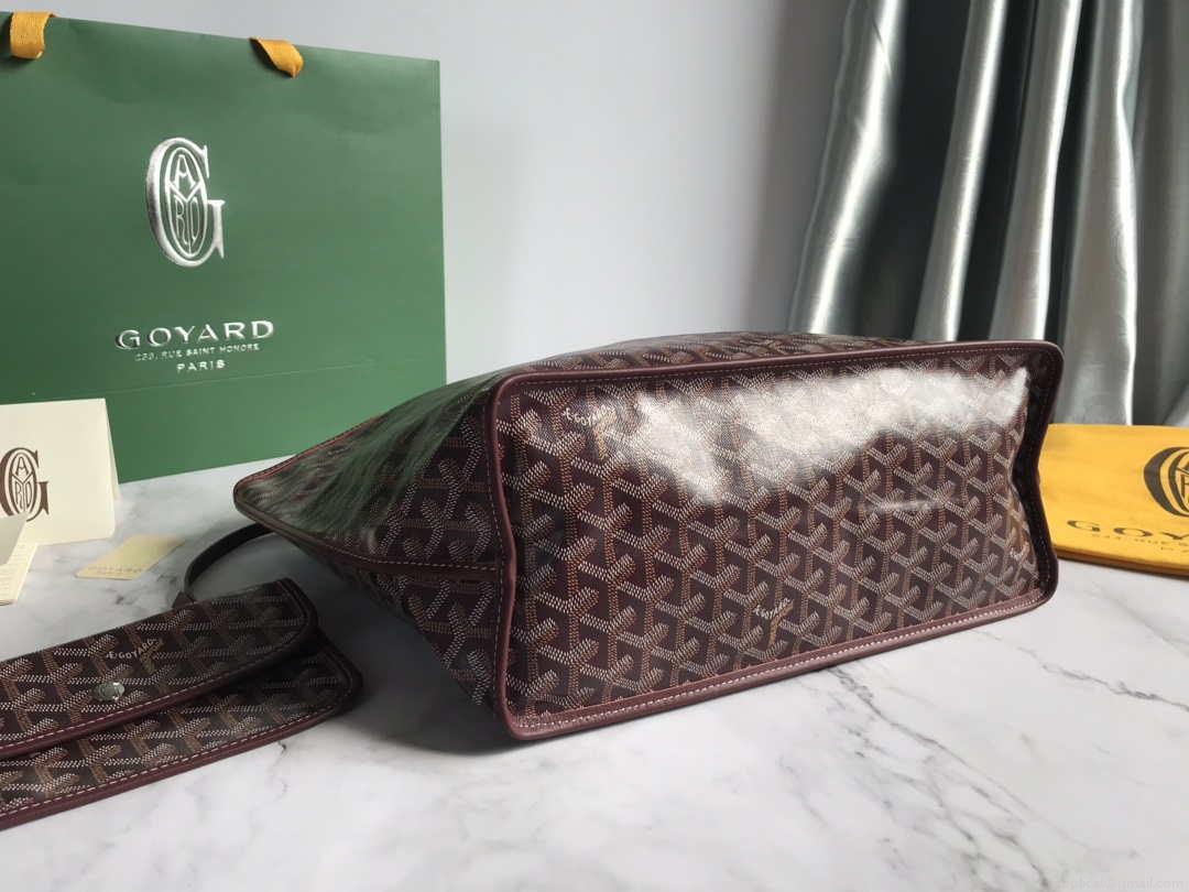 Goyard GMLTY01CL03P Saint Louis GM Bag Wine Red