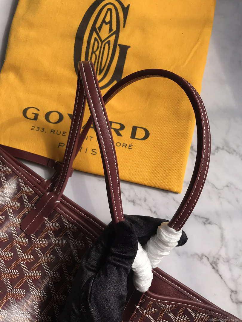 Goyard GMLTY01CL03P Saint Louis GM Bag Wine Red