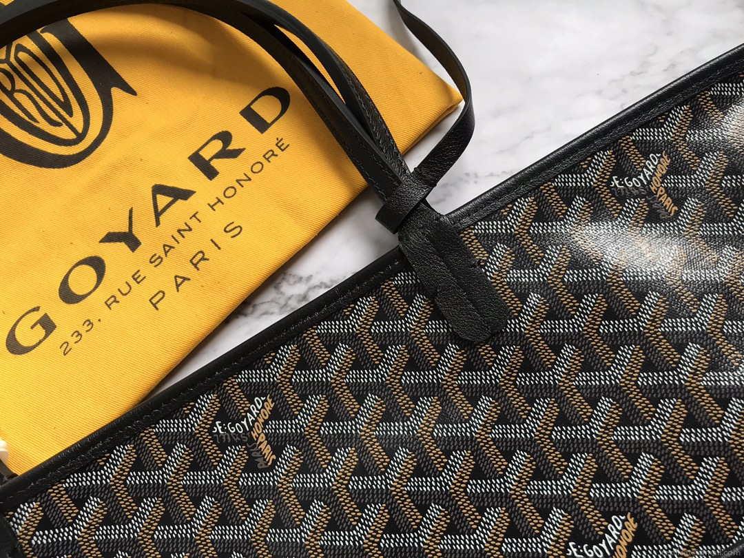 Goyard GMLCG09TY09P Anjou GM Bag Black with Brown