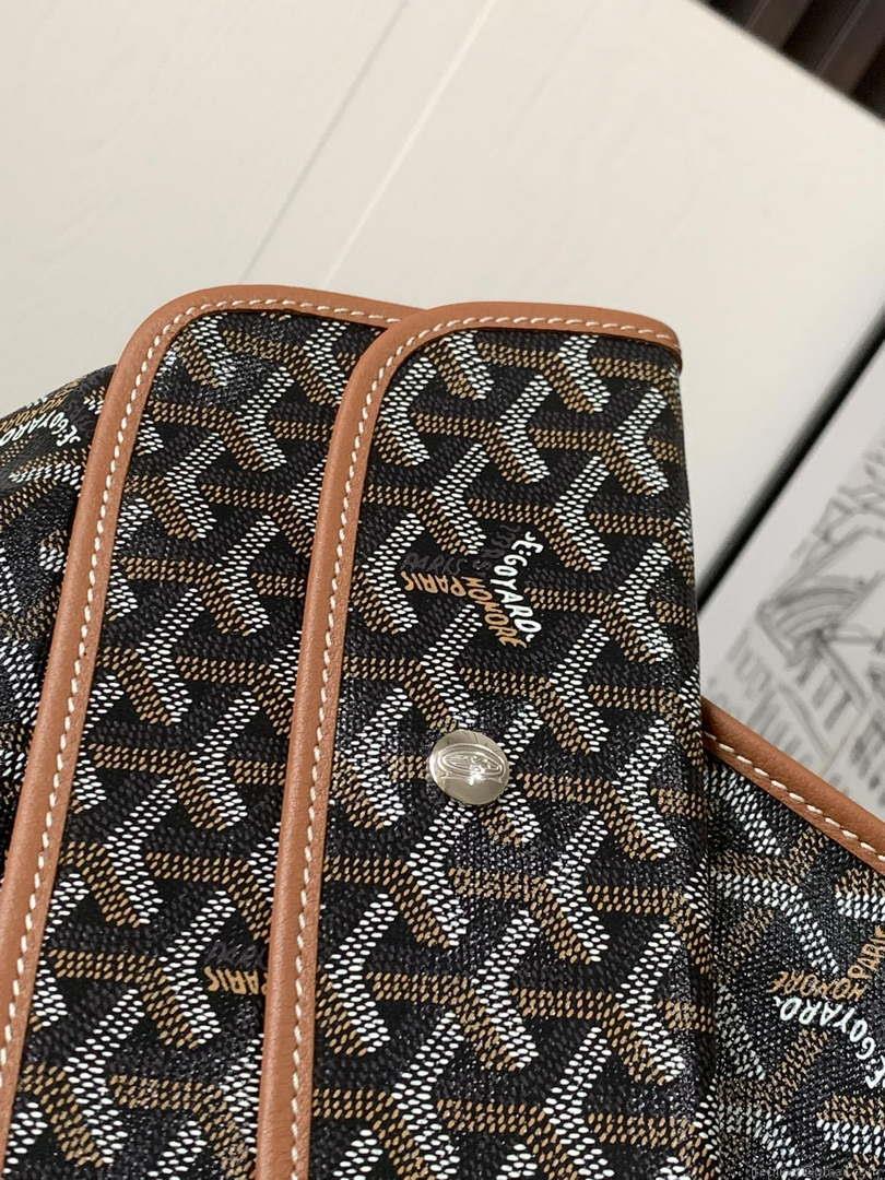 Goyard ANJOUSPMLCG03TY01P Anjou PM Bag Black and Tan