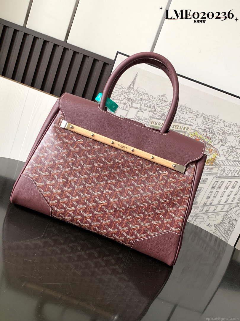 Goyard SAIGOCMMLTY09CL09P Saigon tote Bag Wine Red