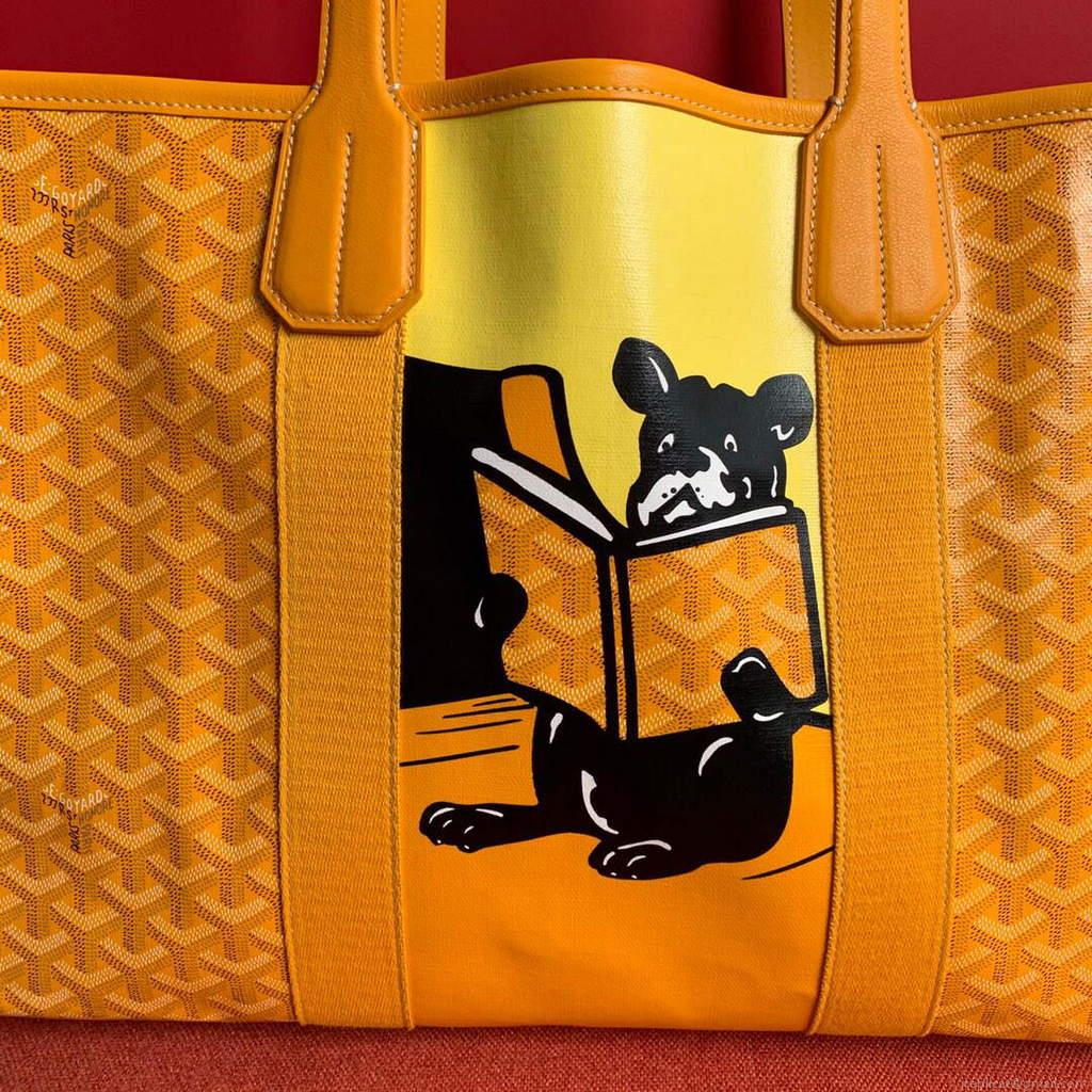 Goyard VILLETMMLTY08CL08X Villette Tote Bag MM Yellow
