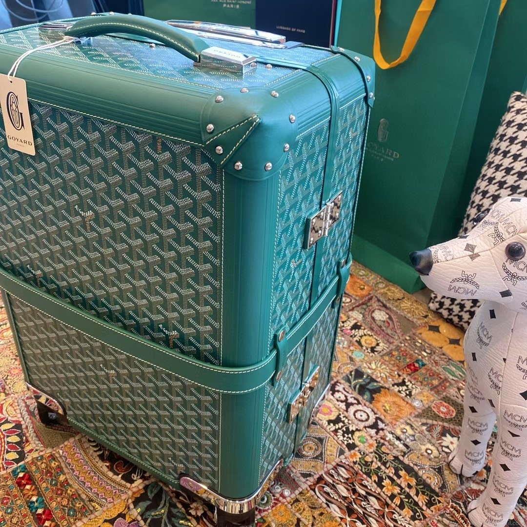 Goyard BOURG2PMLTY01CL03P Bourget PM Trolley Case G99013 Green