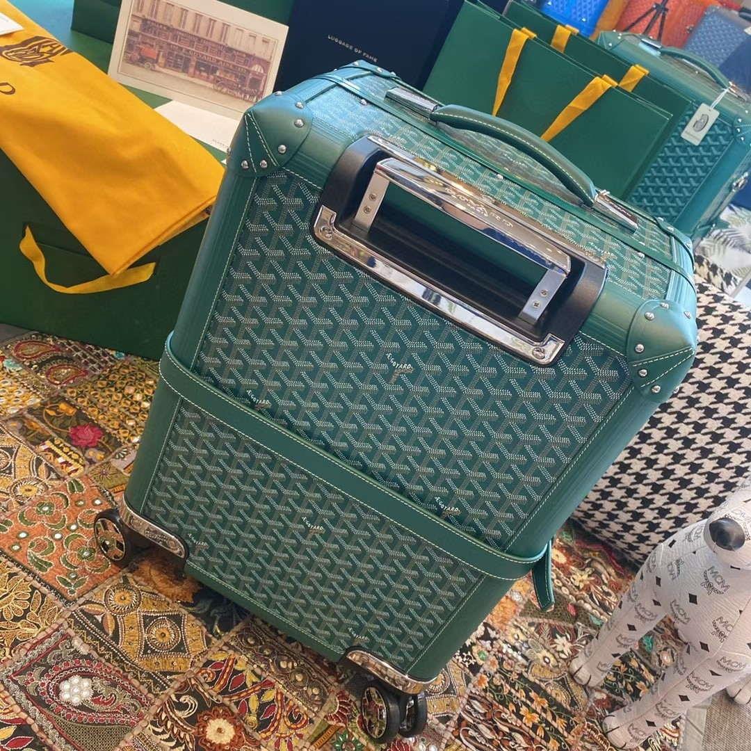 Goyard BOURG2PMLTY01CL03P Bourget PM Trolley Case G99013 Green